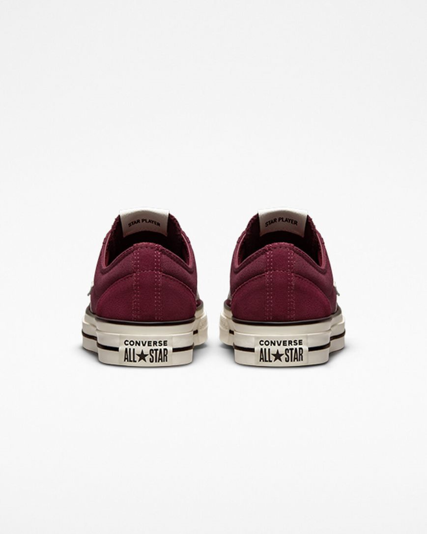 Tenis Converse Star Player 76 Retro Hike Cano Baixo Feminino Bordeaux Escuro Pretas | PT S0PT894